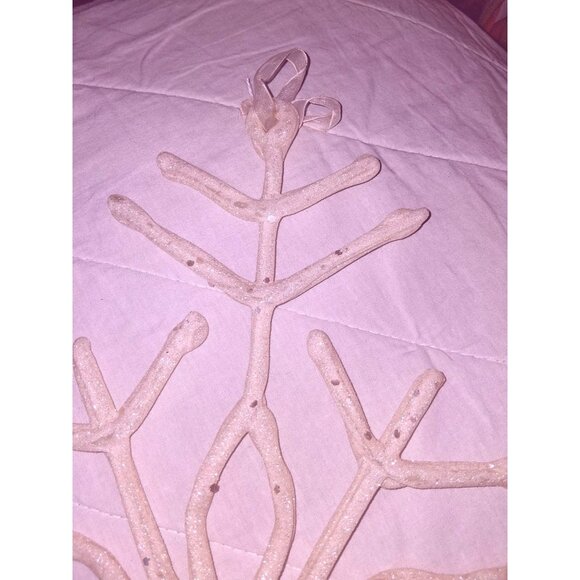 Mcm HUGE 2 18" White Glitter Snowflake Hanging Holiday Decorations Sturdy - Picture 6 of 9